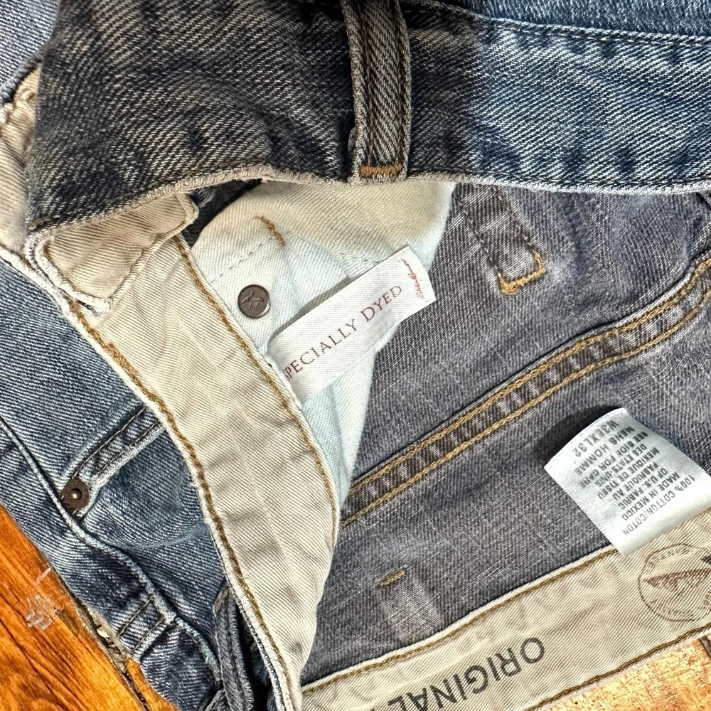 Eddie Bauer Jeans Men's 36x32 Blue Denim Regular Fit Straight Leg Medium Wash